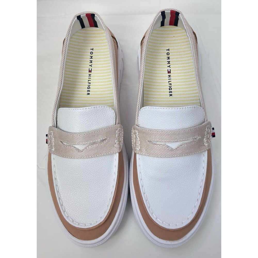 Tommy Hilfiger Women's Twwalees Slip On Penny Loafers Platform Shoes 7M NWOB